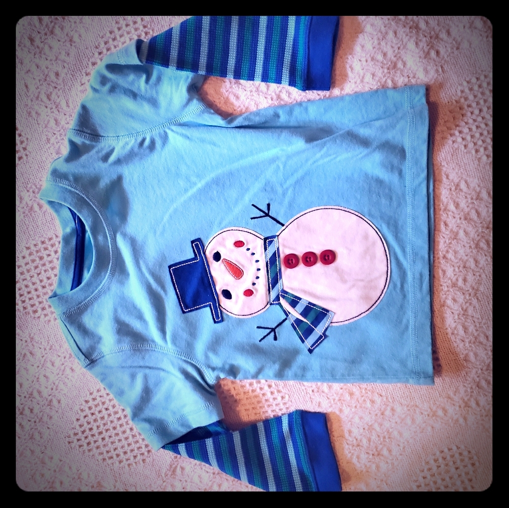 Toddler snowman shirt